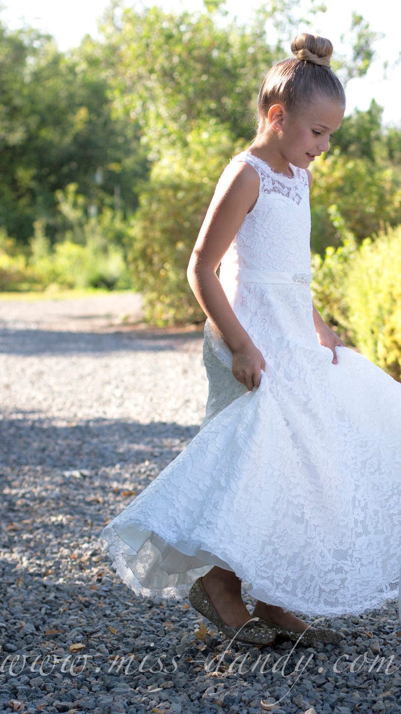 Lace flower girl dress flower girl dresses Lace girl baby Etsy