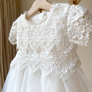 Robe de baptême pour petite fille, Robe de baptême en dentelle, Robe de baptême pour petite fille, Robe de baptême, Robe de baptême, Robe de baptême en dentelle image 8