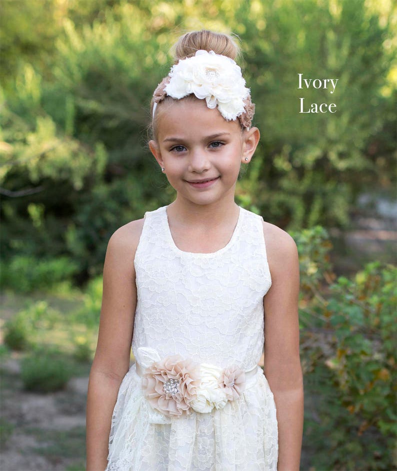 Ivory Flower Girl Dress White Flower Girl Dress the Etsy
