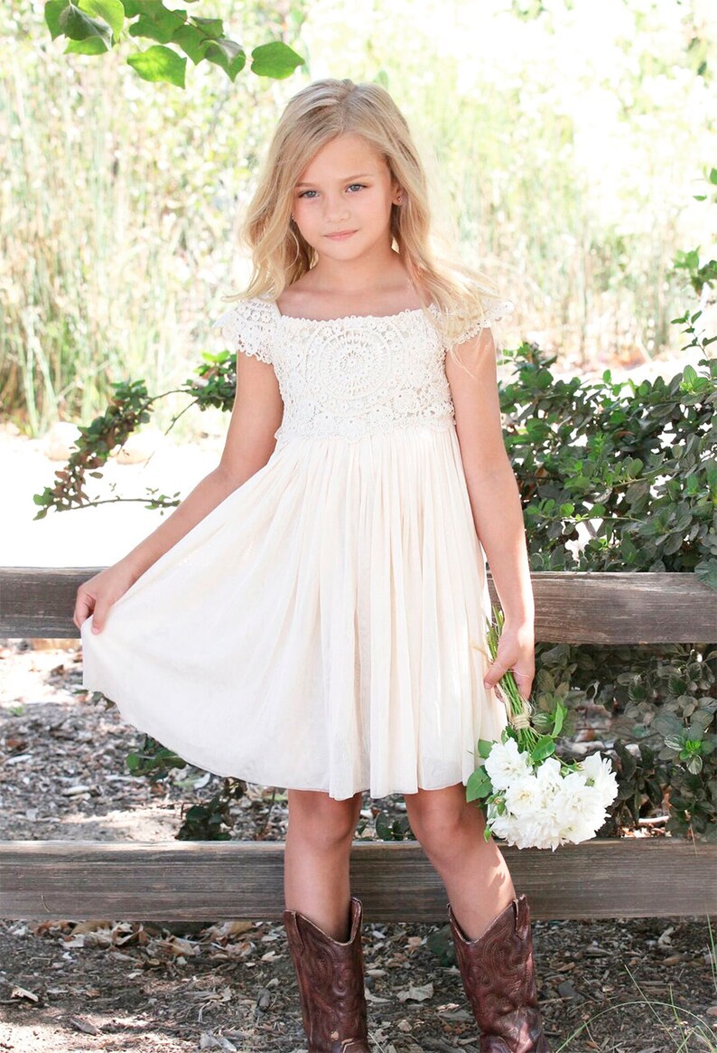 Cream Colored Flower Girl Dresses