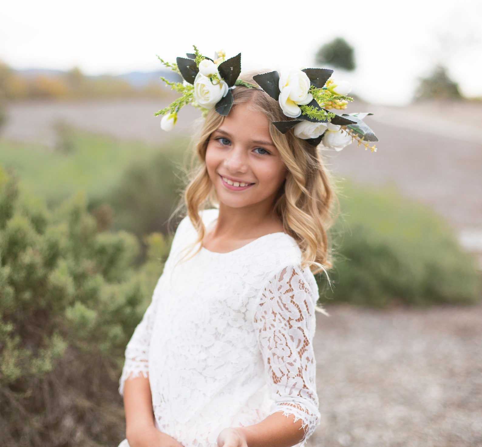 Lace Flower Girl Top & Tulle Skirt Flower Girl Lace Top Etsy