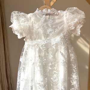 Robe de baptême pour bébé fille, Robe de baptême en dentelle, Robe de baptême pour bébé fille, Robe de baptême, Robe de baptême, Robe de baptême en dentelle image 6