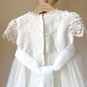 Robe de baptême pour petite fille, Robe de baptême en dentelle, Robe de baptême pour petite fille, Robe de baptême, Robe de baptême, Robe de baptême en dentelle image 3