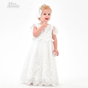 Vestido de bautismo para niña, vestido de bautismo de encaje, vestido de bautizo para niña, vestido de bautizo, vestido de bautizo, vestido de bautismo de encaje imagen 8