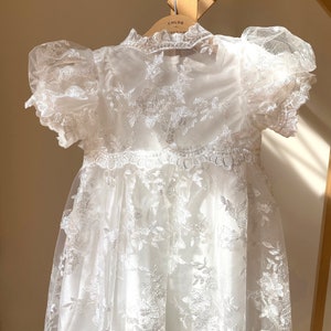 Baptism Dress for Baby Girl, Lace Baptism Dress, Christening Dress for ...