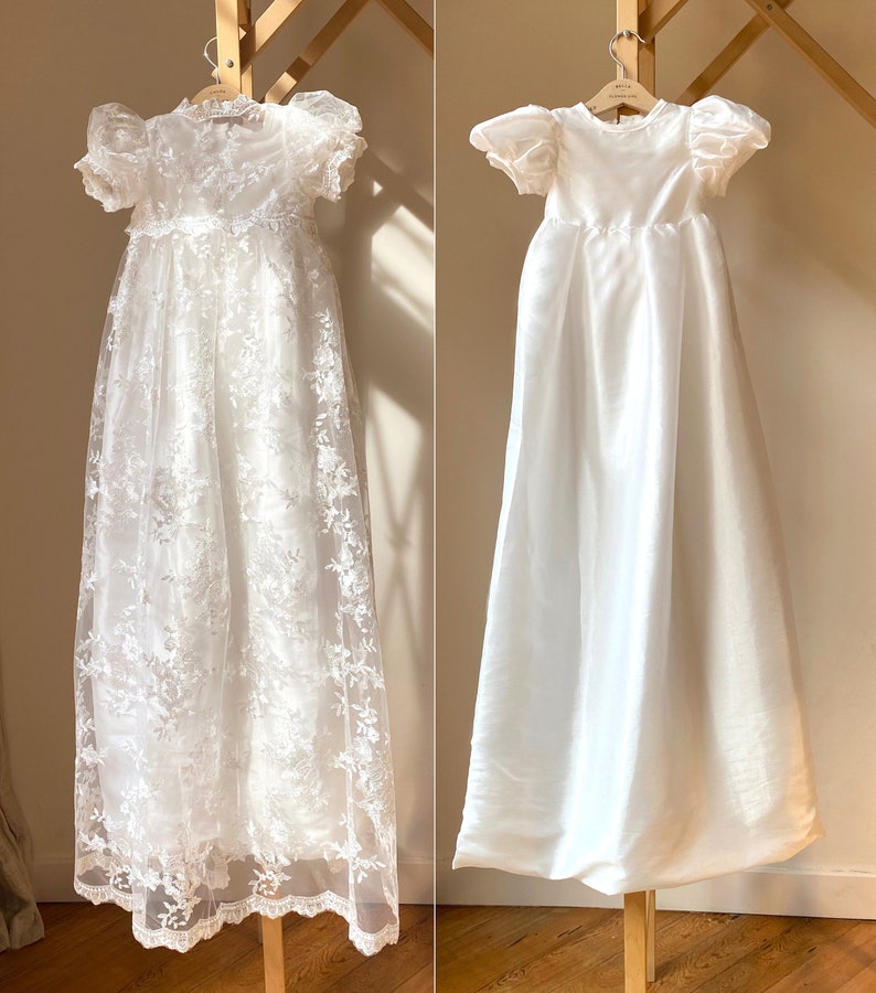 Robe de baptême pour bébé fille, Robe de baptême en dentelle, Robe de baptême pour bébé fille, Robe de baptême, Robe de baptême, Robe de baptême en dentelle image 3