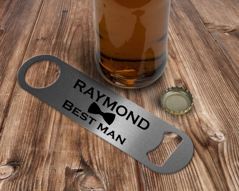 Groomsman Bottle Opener, Best man bottler opener, Beer, Beer opener, Groomsman Gifts, Best Man Gifts, Groom Gift, Wedding image 1