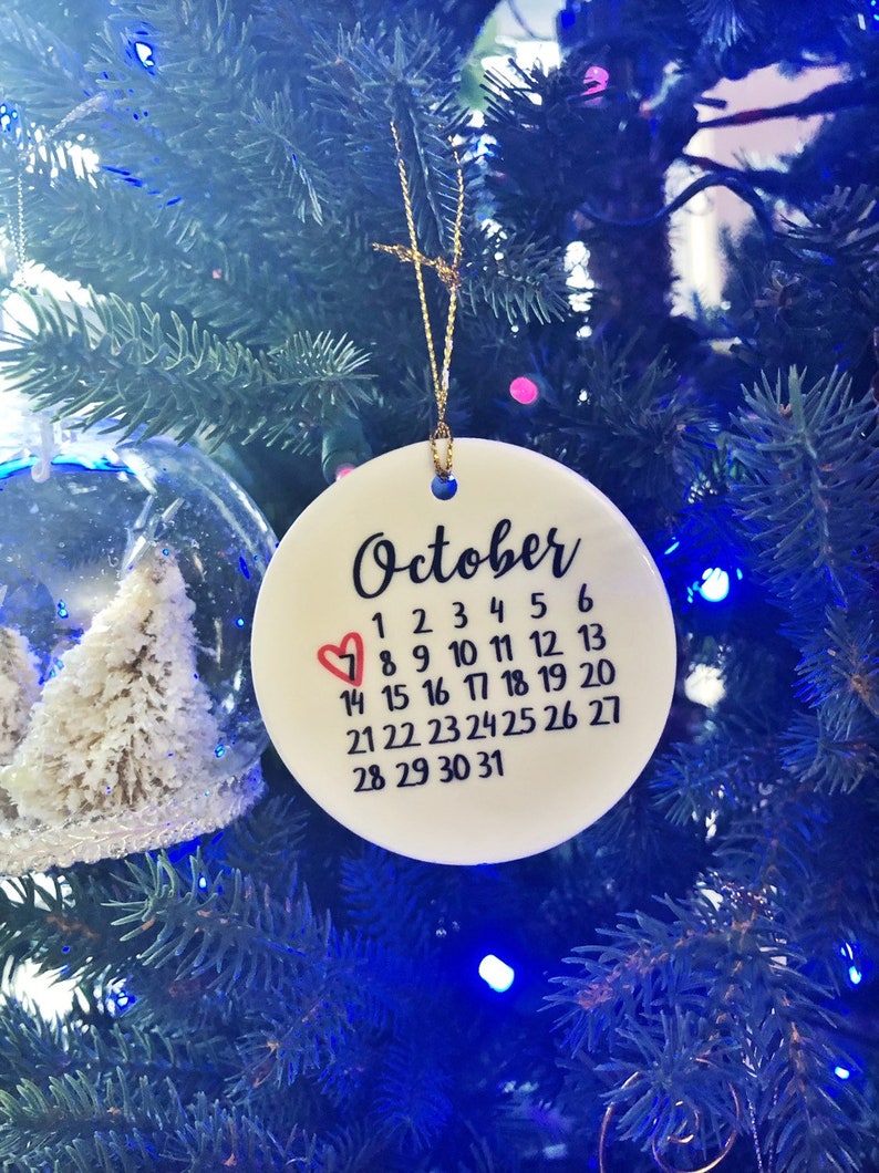 Personalized 2023 xmas Ornament, Christmas Ornament, Engaged, Christmas Gift, Couples Gift, Custom Xmas ornament, Ceramic Ornament, Special image 6