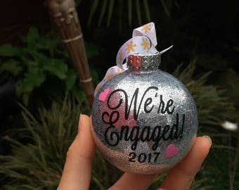 Set of (1) Newlywed Christmas Ornament, Personalized Christmas Ornament,  Christmas Gifts, Gifts, Christmas, First Christmas, X-Mas