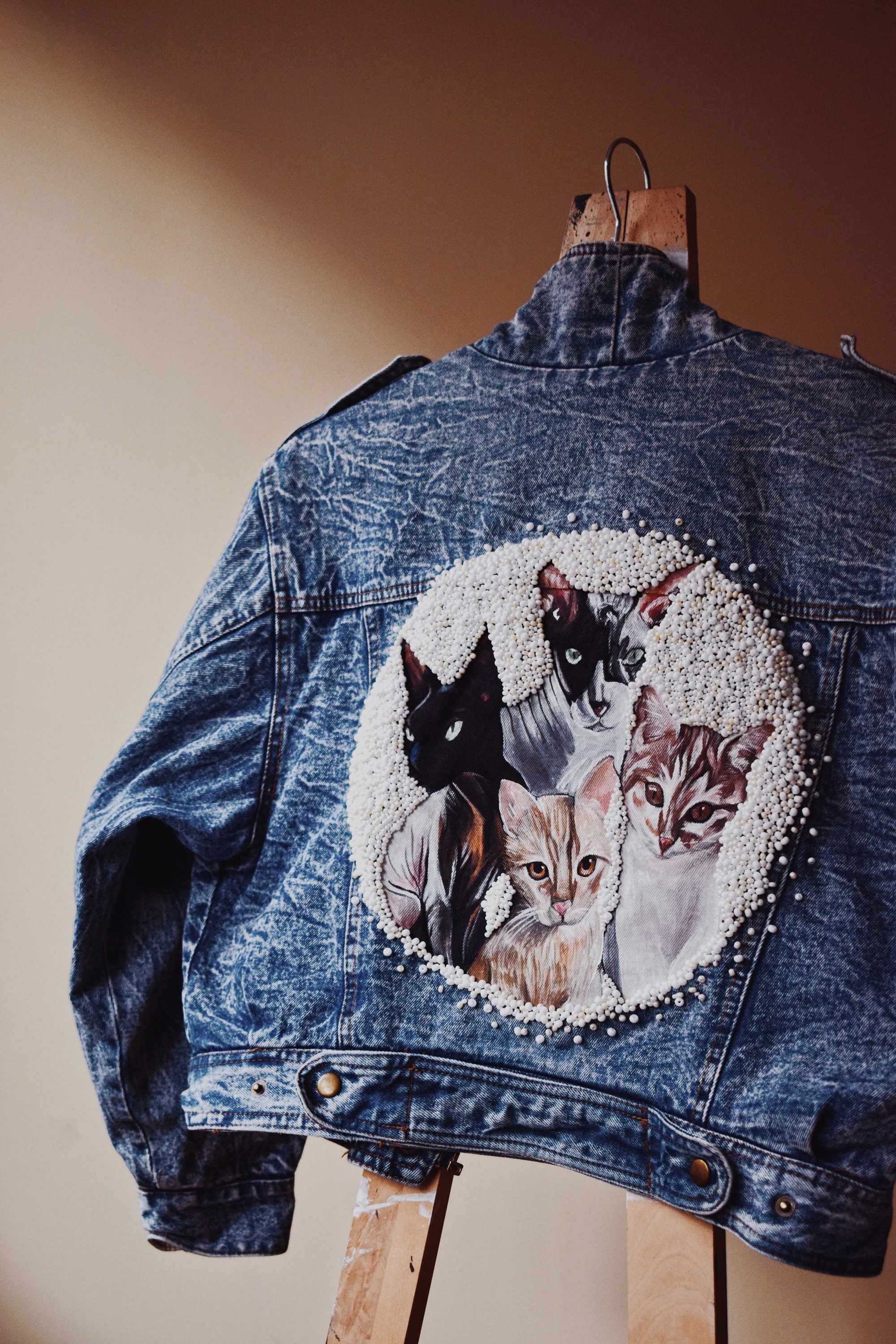 denim cat jacket