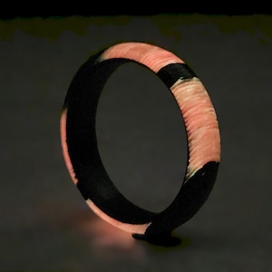 Carbon Fiber Ring With Red/Fire Glow In The Dark ring.glow ring,wedding ring,men&#39;s ring,wedding band,sport ring,tire ring,special ring.