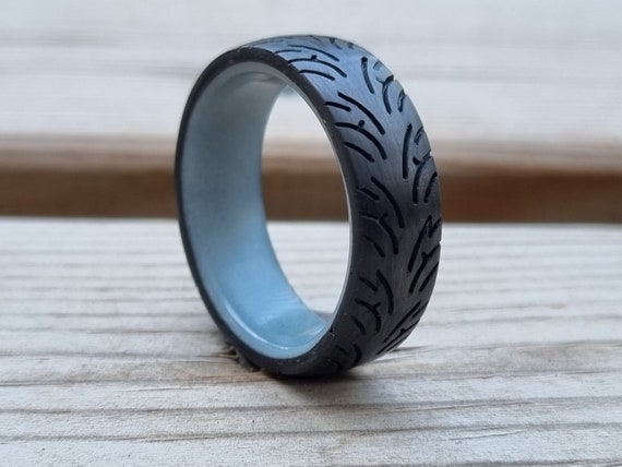 Motorcycle Ring for Men, Tire Tread Motorcycle Ring, Motorcycle Biker Ring  for Men, Groove Ring, Hip Hop ring, Punk Rock Ring Jewelry (7)|Amazon.com