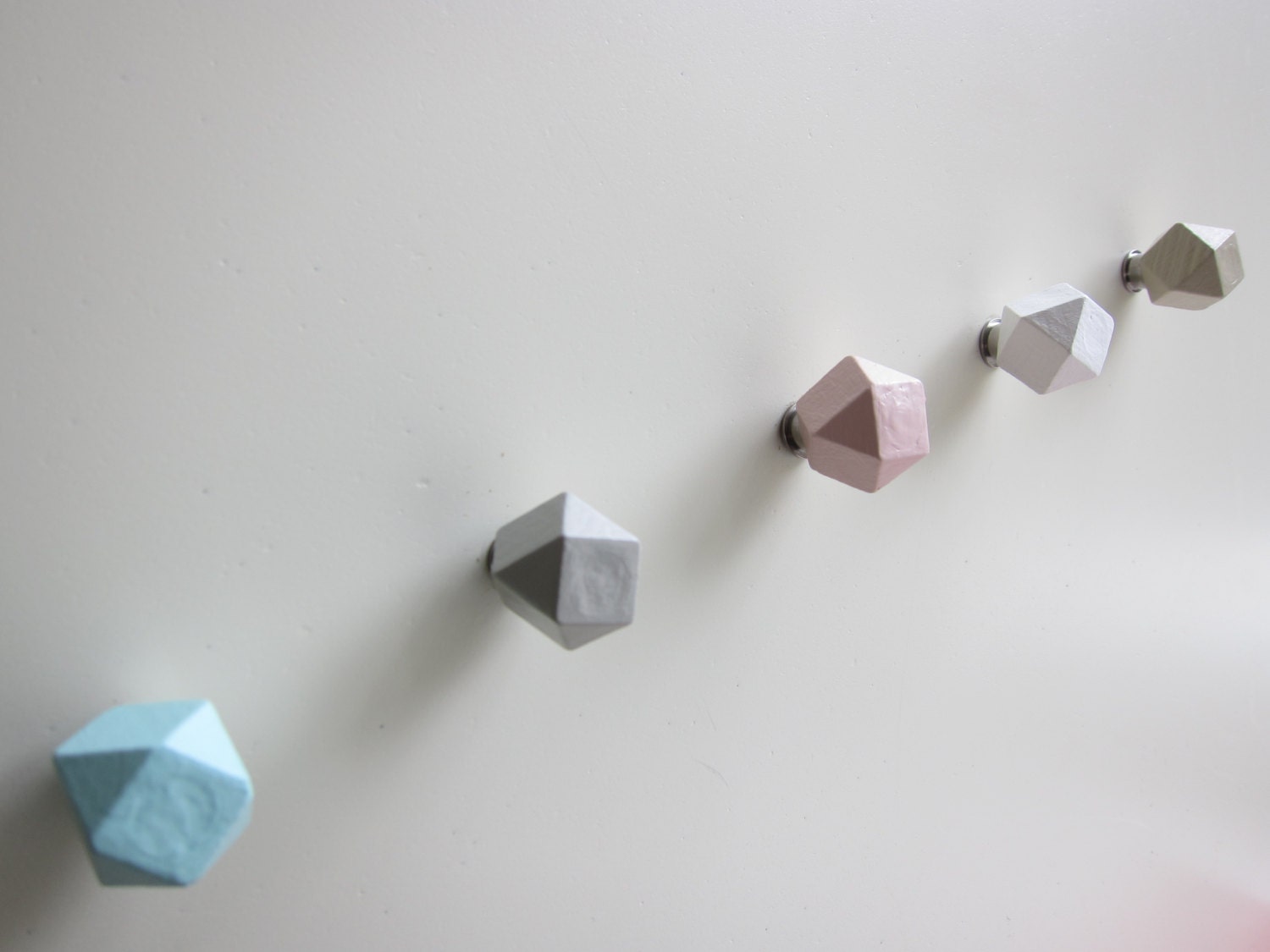 Hand Painted Knobs, Choose Color, Wooden Knob, Towel Hooks, Wall Hooks