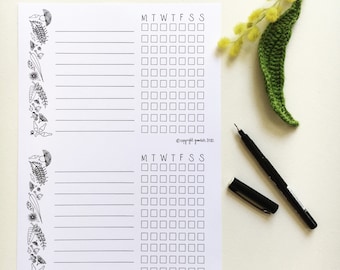 Set A- Australian gratitude planner & goal tracker template- digital printable bullet journal home school teacher resource calendar planner