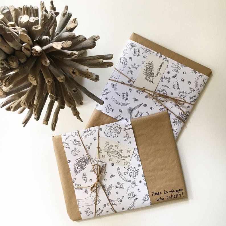 Australian Christmas Wrapping Paper unique Gift Wrap Etsy Australia