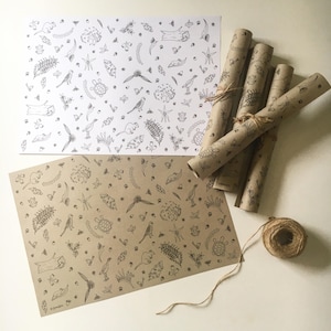 Bear Wrapping Paper, Woodland Wrap Paper, Baby Wrapping Paper, Birthday Wrapping  Paper For, Bear Birthday, Woodland Wrapping Paper, Bear Boy 