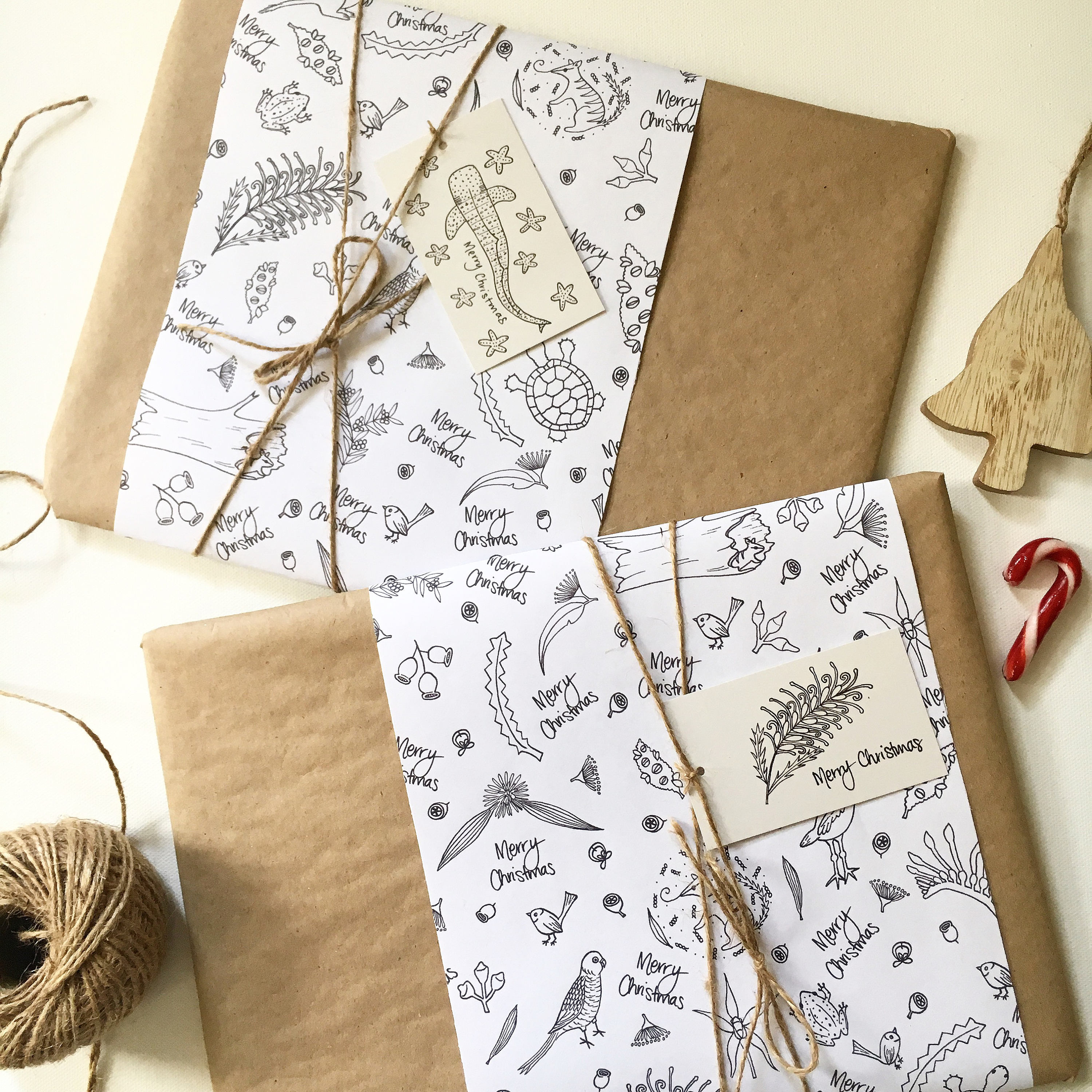 Australian Christmas Wrapping Paper unique Gift Wrap Etsy Australia