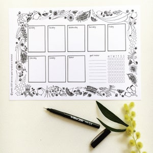 Set B- Australian gratitude planner & goal tracker template- digital printable bullet journal home school teacher resource calendar planner