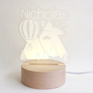 Personalized Little Explorer LED Nightlight for kids | Custom Laser Cut LED Lamp | Engraved Name Light with USB cable