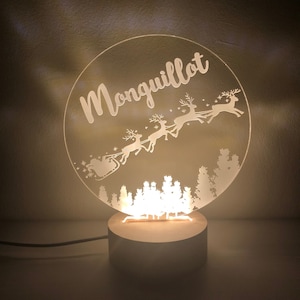 Winter Wonderland Nightlight | Personalized Nightlight | Xmas tree | Xmas decoration | Christmas gift | USB plug | Clear acrylic nightlight