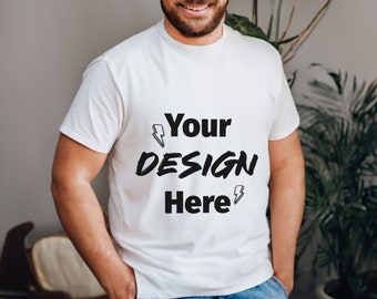 Gilden 5000 MOCKUP for man T-shirt