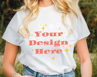 Gilden 5000 MOCKUP for woman T-shirt