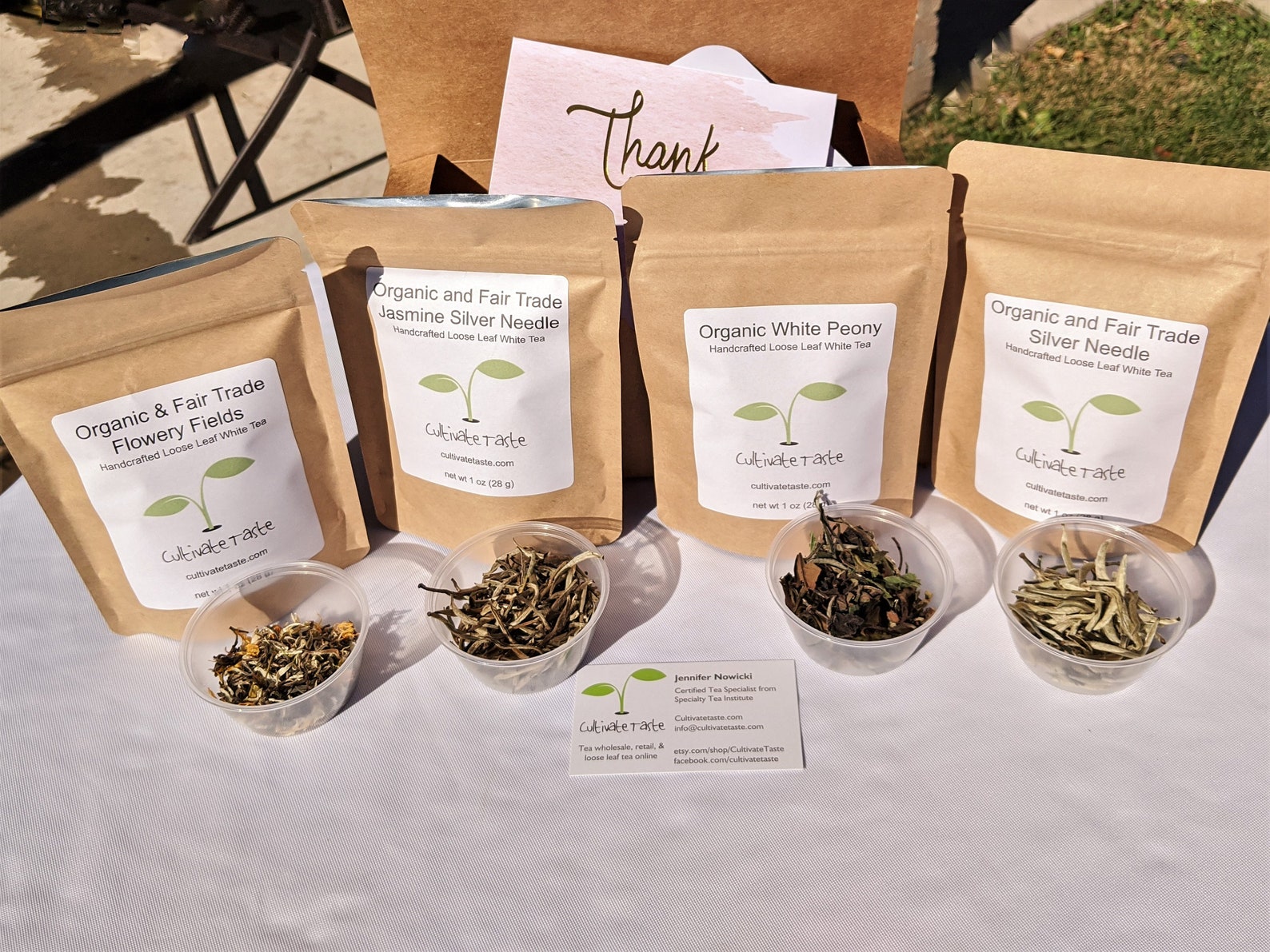 Organic White Tea Box Etsy