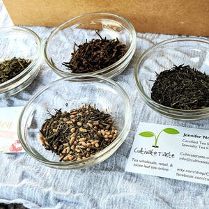 Organic Japanese Green Tea Box | Loose Leaf Tea Variety Pack | Tea Gift Set | Japanese Wellness