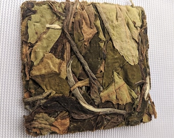 Shou Mei White Tea Mini Cakes – Traditional Chinese Pressed Tea (0.15 oz)