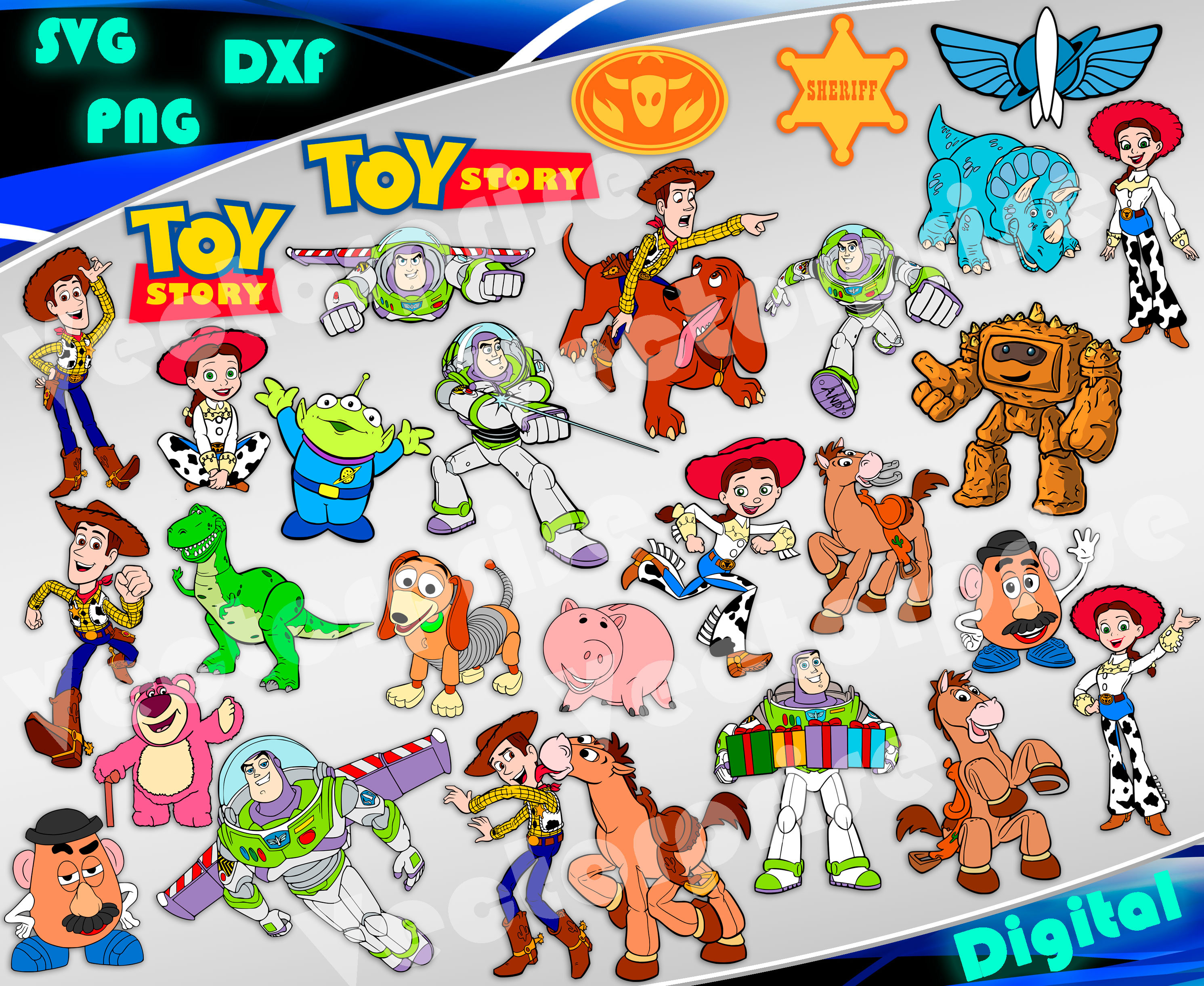 Download Toy Story svg Toy Story clipart Buzz svg Woody svg Jessie ...