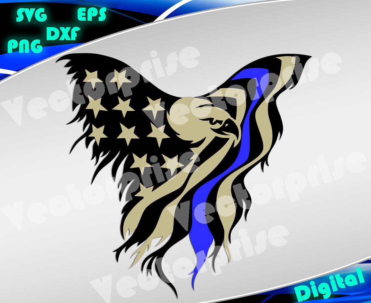 Eagle Svg American Svg Patriotic Svg Stencil File Cricut Etsy