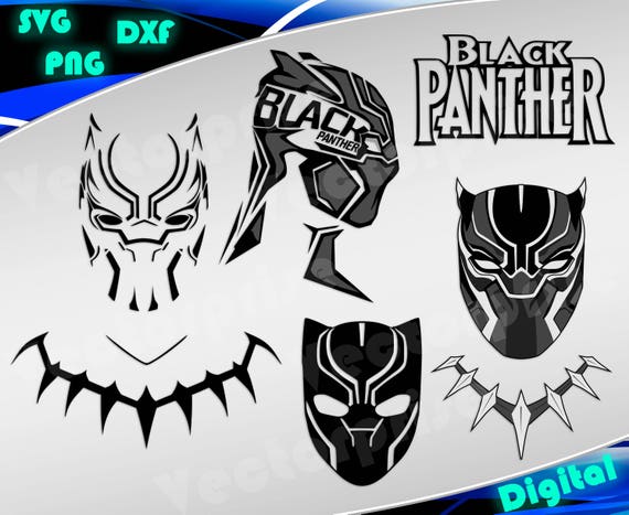 Black Panther helmet svg Black Panther mask Marvel Black | Etsy