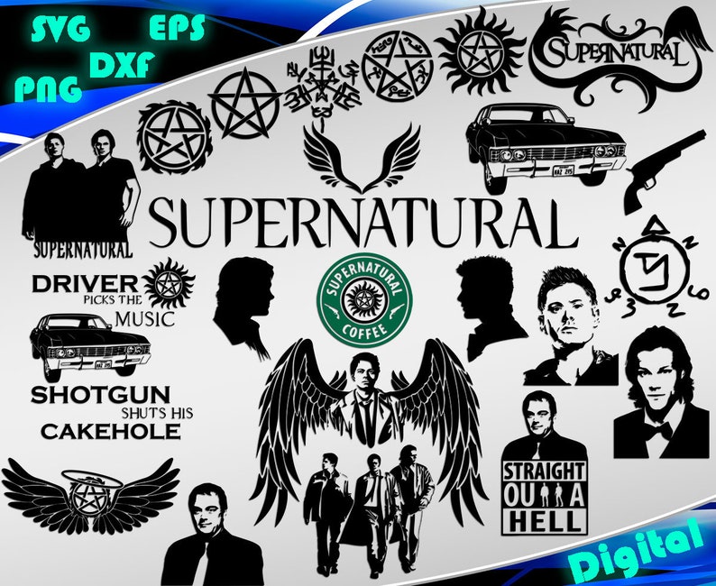 Download Supernatural svg Supernatural clipart svg Supernatural | Etsy