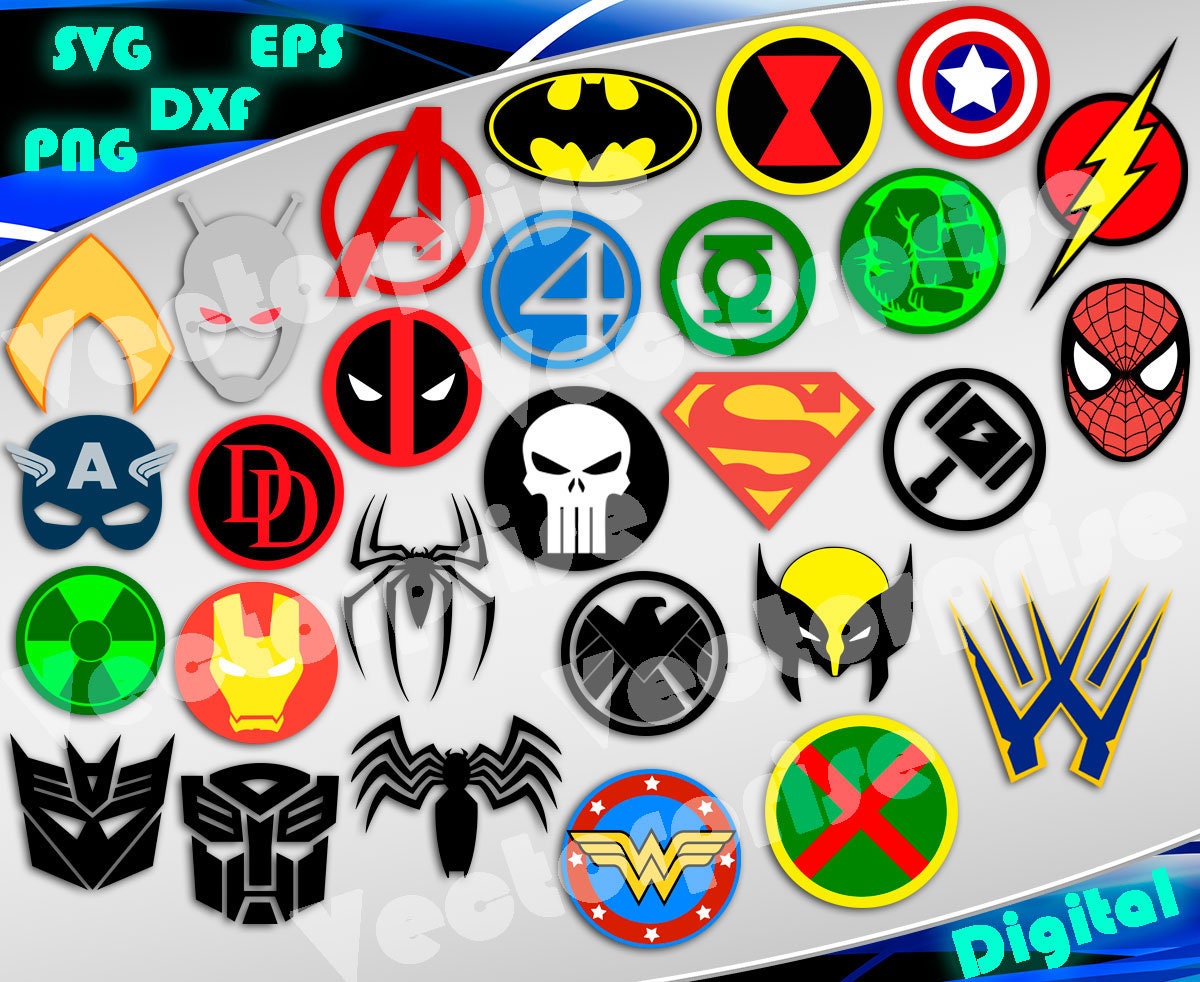 Download Superheroes svg Superheroes logo svg Marvel svg bundle ...