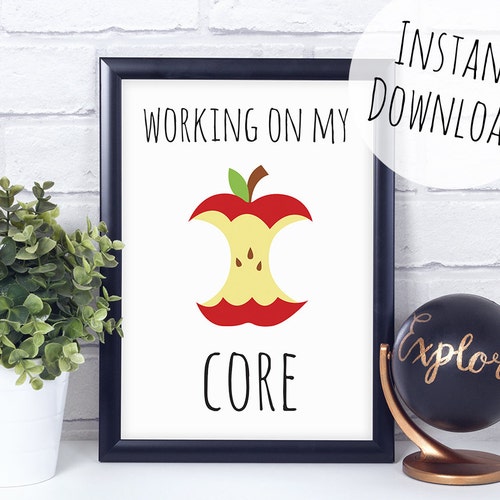 Funny Pun Gym Art Exercise Wall Art Kitchen Print Gym Etsy