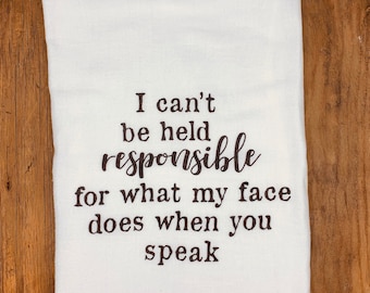 Funny Kitchen Tea Towel | Sarcastic Home Decor Gift