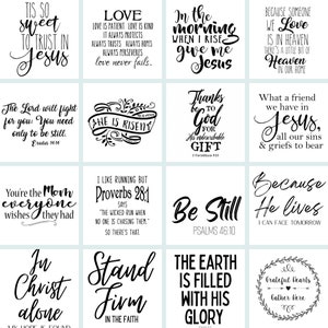 Faith Tea Towels | Christian Tea Towel | Scripture Tea Towel | Bible Verse Towel | Bible Hymn Tea Towel | Religious Home Decor