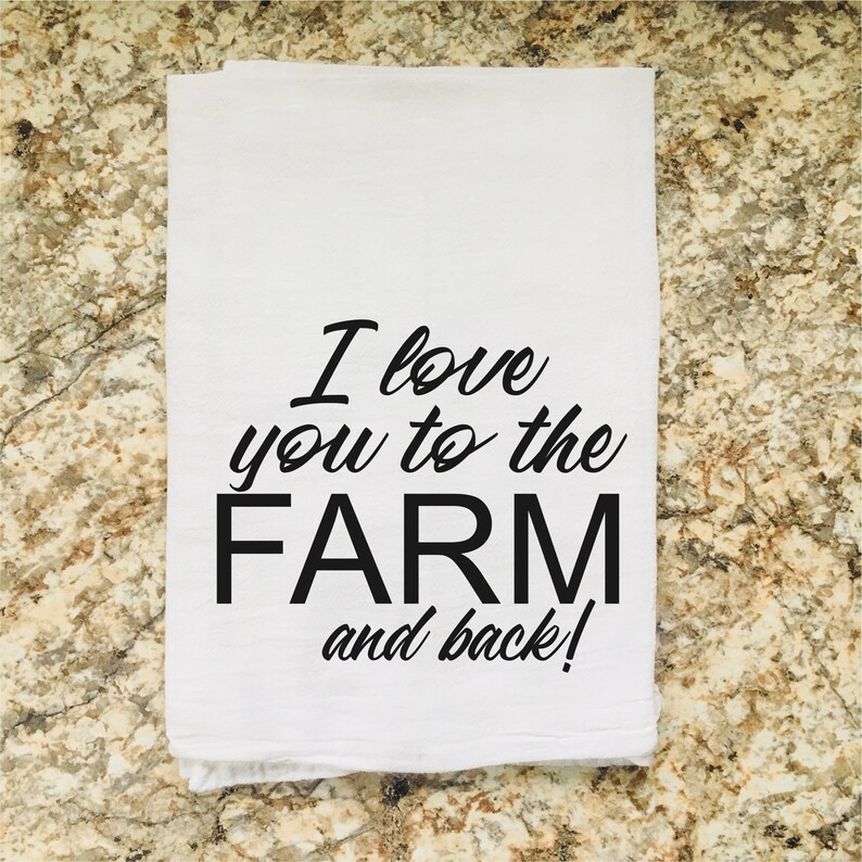 Flour Sack Tea Towel Be In Love With Your Life Dish Towel Gifts Wholesale