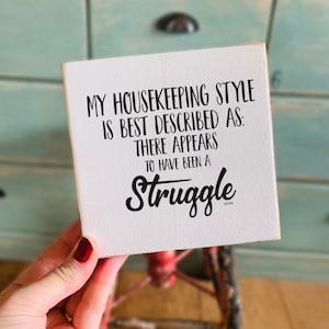 Funny Motherhood Quote, Mother Quote Gift, Funny Wine Sign, Shelf Sitter Sign, Mini Sign, Tiny Sign, 5.25” Wood Sign, Housewarming Gifts,