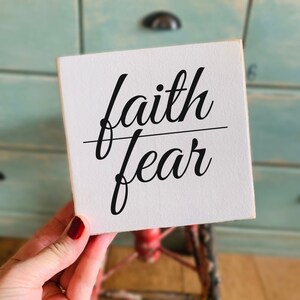 Christian Bible Gifts- Shelf Sitter Sign, Mini Signs, Tiny Sign, 5.25” Wood Sign, Verse Sign, Bible Verse, Gift for Home, Housewarming Gift