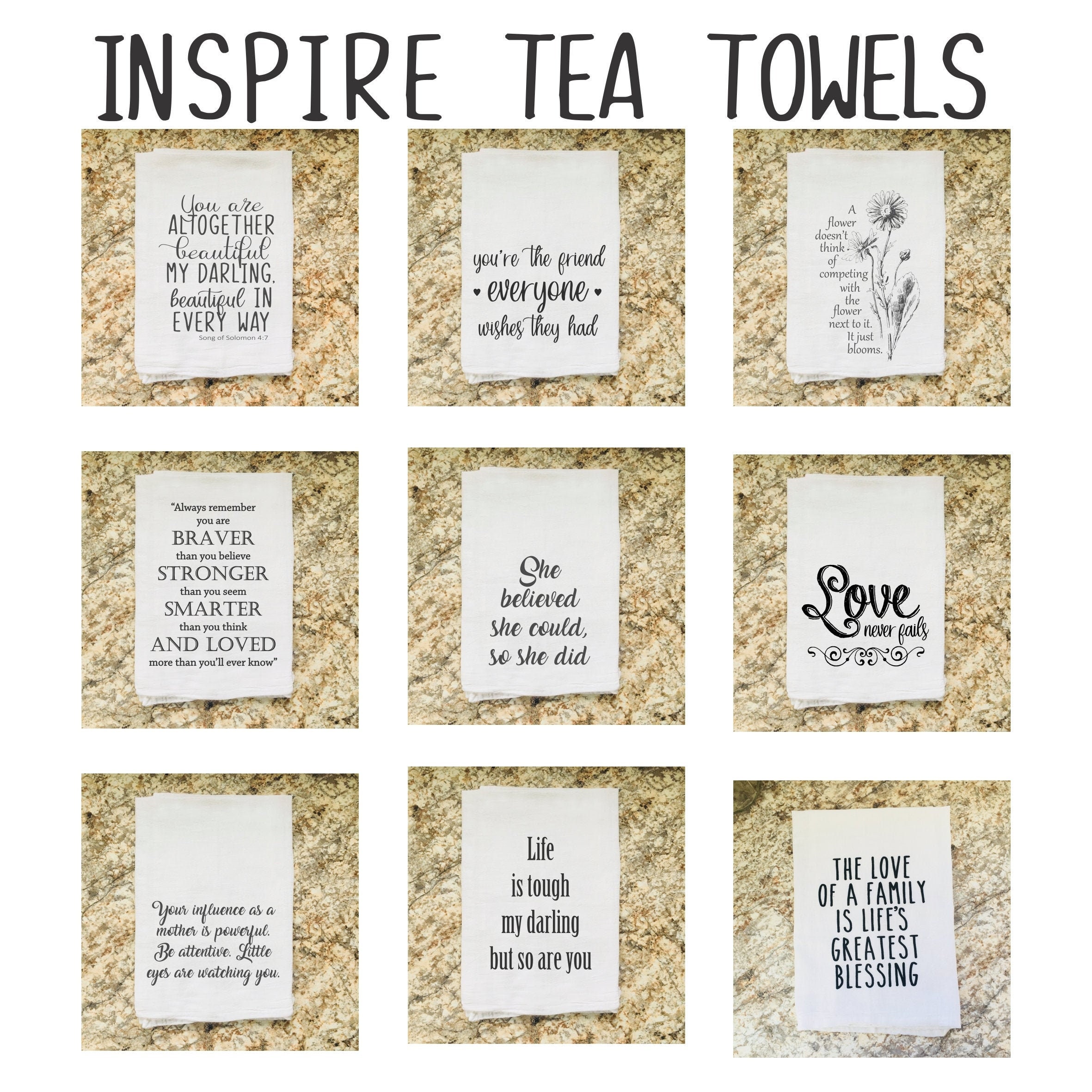 Kitchen Towels with Sayings | Best Friend Gift | Funny Tea Towel | Funny Dish Towel | Mothers Day | Housewarming gift | Flour Sack Hand