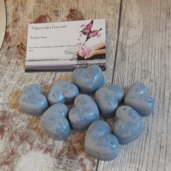 Handmade YK Beach walk dupe heart shaped soy wax melts x 10 or 50 mini