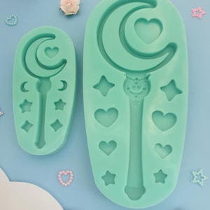 Moon Warrior Wand 2 sizes / Custom silicone mold