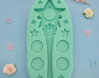 Moon Guardian Star Wand / Silicone Mold Made to Order