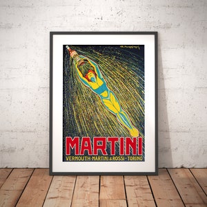 Martini Poster, Download istantaneo, Vintage Poster, Pubblicità, Wall Art, Decorazione da parete, Interior Design