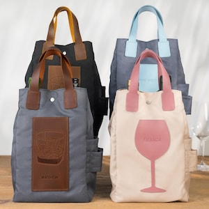Personalisierte Flasche Tasche, Geburtstag Flasche Tasche, Mädchen Geburtstagsgeschenk, Weinflasche Tasche, 21.30.40.50.60.Geburtstag, Freund Geburtstag
