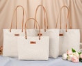 Bridesmaid Tote Bag Personalized Bridesmaid Gift, Maid of Honor Totes, Bridal Party Tote Bags, Sorority Big Little Gift product logo