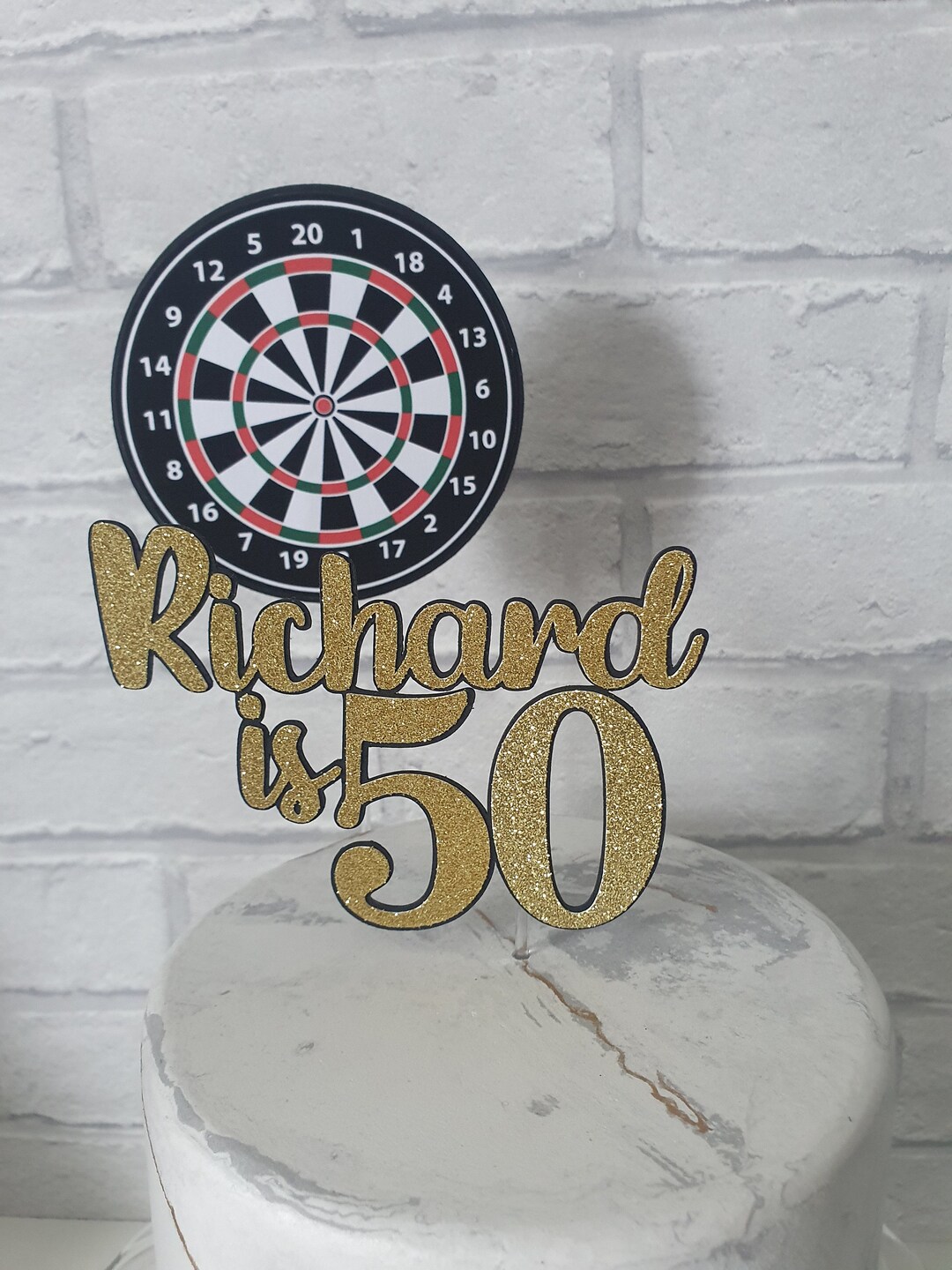 Darts Cake Topper Etsy
