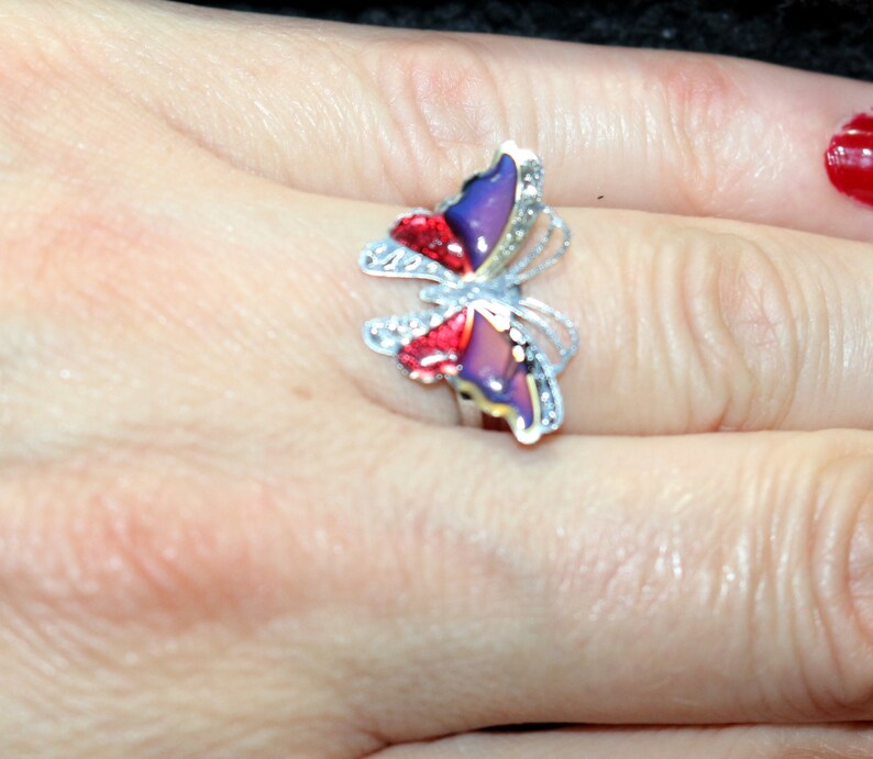 Anillo de estado de ánimo cambio de anillo de color chica Etsy España Anillo de estado de ánimo cambio de anillo de color chica Etsy España