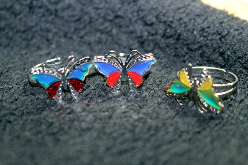 Anillo de estado de ánimo cambio de anillo de color chica Etsy España Anillo de estado de ánimo cambio de anillo de color chica Etsy España